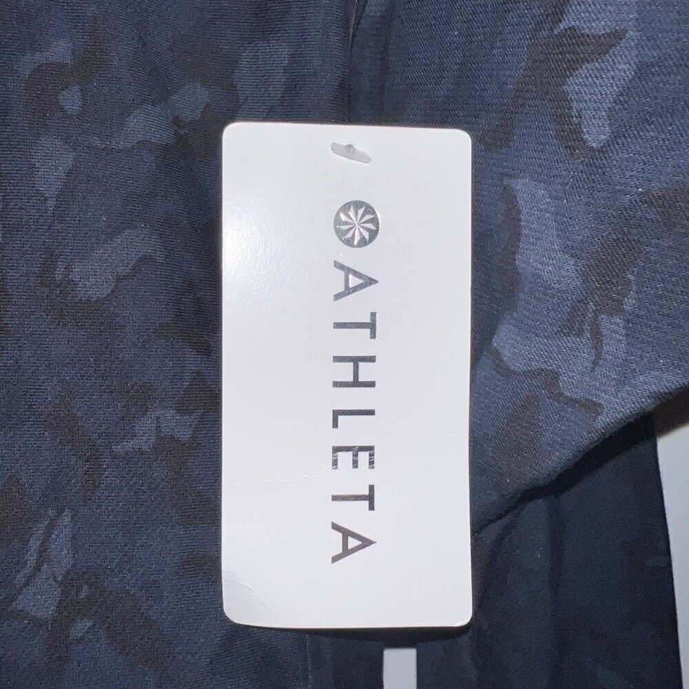 NWT Athleta Printed Farallon Sweatshirt Stratum Camo Navy Size XXS - Picture 7 of 7